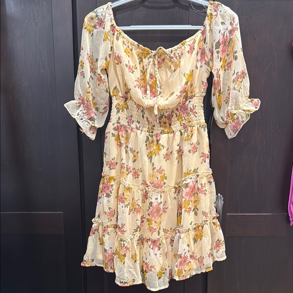 Floral Off-Shoulder Dress